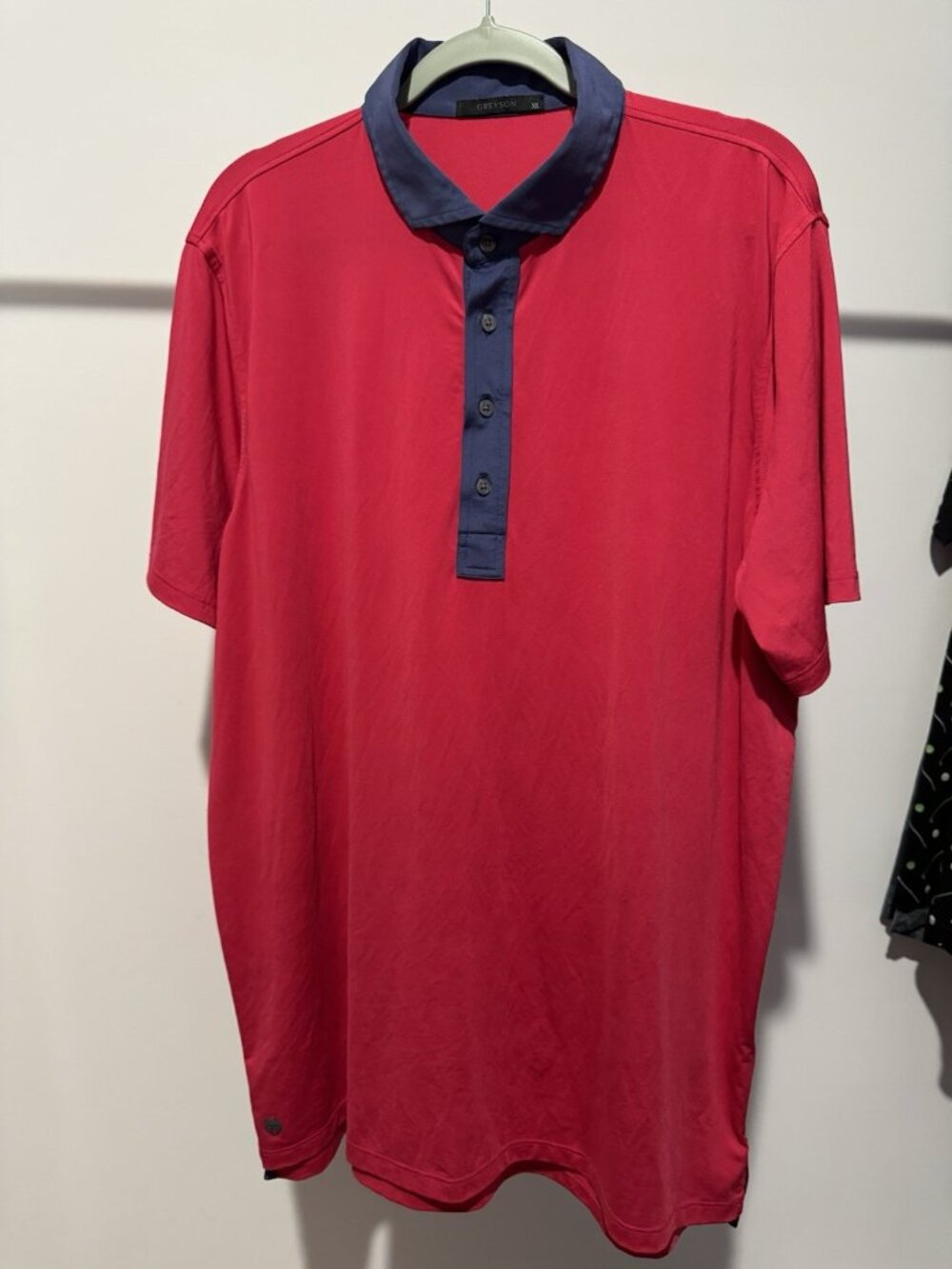 Greyson Golf Polo Men's XL Red Navy Premium Performance Wolf